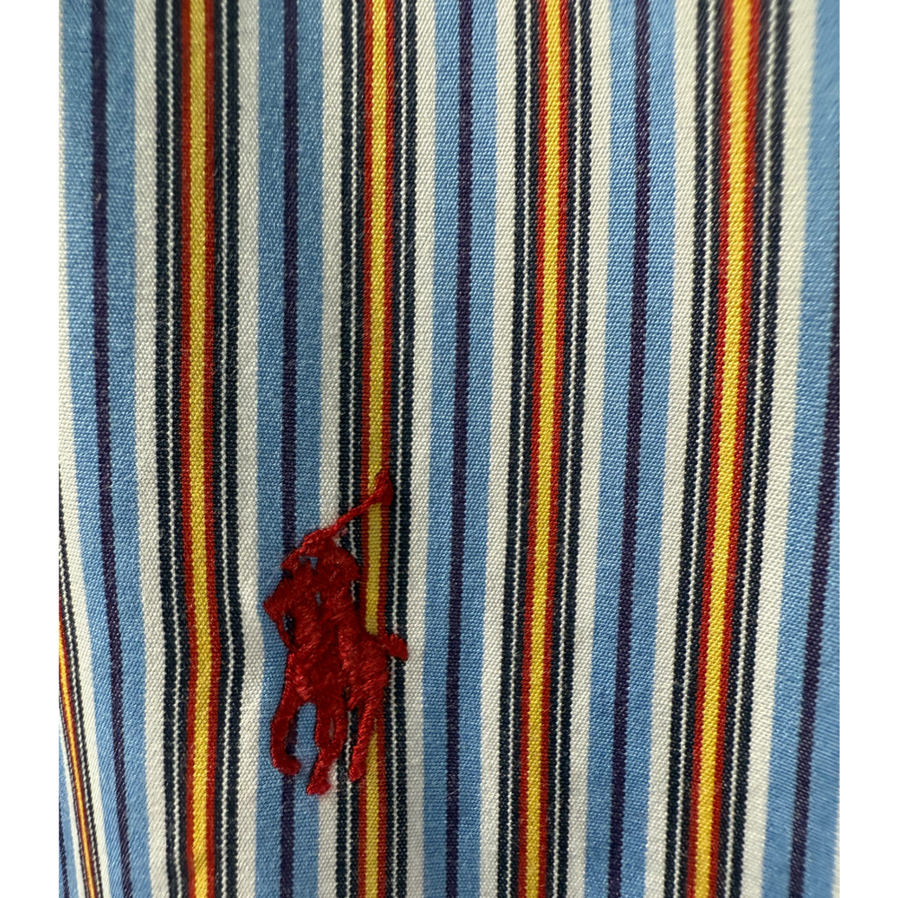 Ralph Lauren Shirt Mens Size L Classic Fit Multicolor Stripe Button Down Collar - Picture 9 of 10